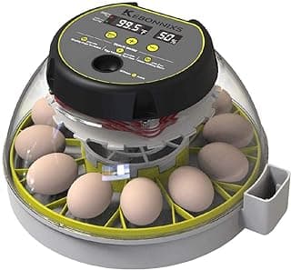 KEBONNIXS 12 Egg Incubator with Humidity Display, Egg Candler, Automatic Egg Turner, for Hatching Chickens